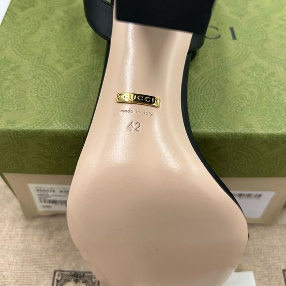 Women's Gucci GG Marmont, Block , heel strap sandals,105 cm size 42 made Italy - Picture 7 of 12